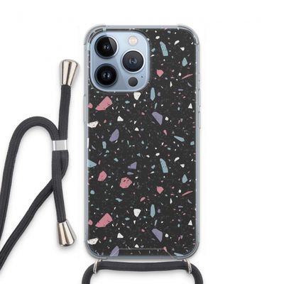Terrazzo N°16: iPhone 13 Pro Transparant Hoesje met koord