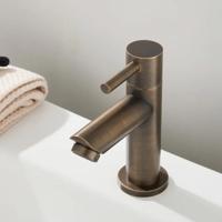 Fonteinkraan SaniClear Antique | Opbouw | Koudwater kraan | Standaard model | 1-hendel | Rond | Verouderd messing