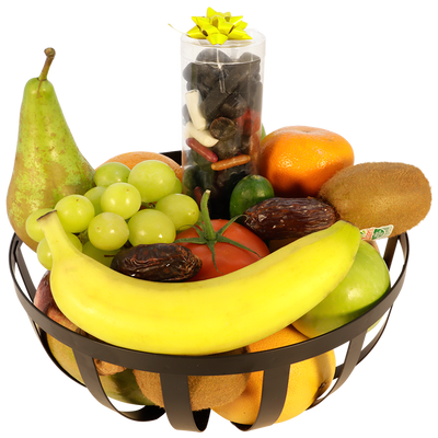 Fruitmand drop in luxe ijzeren schaal Fruitmand drop in luxe ijzeren schaal