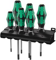 Wera 367/6 torx® bo kraftform plus torx® bo-schroevendraaierset + houder, 6 -delig - 1 stuk(s) - 05138250001