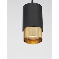 Lyora HanglampPongo S enkel 10,8cm zwart met goud - 9911526