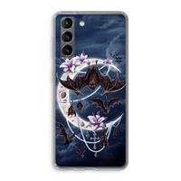 Vleermuizen Maan: Samsung Galaxy S21 Transparant Hoesje