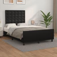 Bedframe zonder matras 120x190 cm kunstleer zwart