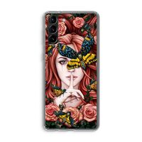 Lady Moth: Samsung Galaxy S21 Plus Transparant Hoesje