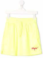 MSGM Kids jupe de sport à logo brodé - Jaune