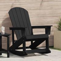 Adirondack Schommelstoel Zwart 92 x 73,5 x 92 cm HDPE