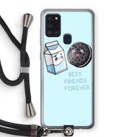 Best Friend Forever: Samsung Galaxy A21s Transparant Hoesje met koord