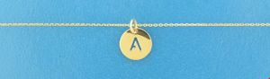 TFT Collier Geelgoud Letter A 0,8 mm x 40-42-44 cm