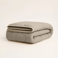 Dekbed Easy Dekbed & Dekbedovertrek in 1 Luxe Percale Katoen Taupe - Easy - zonder overtrek - 200x200 cm (Tweepersoons) - Zydante - 300 Gram per m²