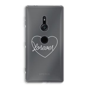Forever heart pastel: Sony Xperia XZ2 Transparant Hoesje