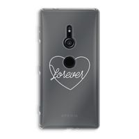 Forever heart pastel: Sony Xperia XZ2 Transparant Hoesje