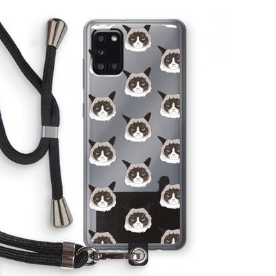It's a Purrr Case: Samsung Galaxy A31 Transparant Hoesje met koord