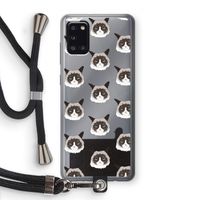It's a Purrr Case: Samsung Galaxy A31 Transparant Hoesje met koord It's a Purrr Case: Samsung Galaxy A31 Transparant Hoesje met koord
