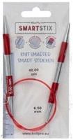 KnitPro Smartstix Rondbreinaalden 40cm (Rood) 6,50 mm