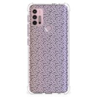 Motorola Moto G30 | G20 | G10 Doorzichtige Silicone Hoesje Stripes Dots