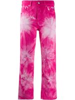 MSGM jean crop à imprimé tie dye - Rose MSGM jean crop à imprimé tie dye - Rose