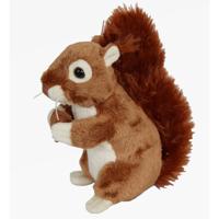 Cornelissen Knuffeldier Eekhoorn - pluche - 16 cm - rood