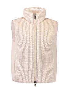 Brunello Cucinelli gilet réversible en cachemire - Blanc