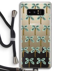 Paradise: Samsung Galaxy Note 8 Transparant Hoesje met koord