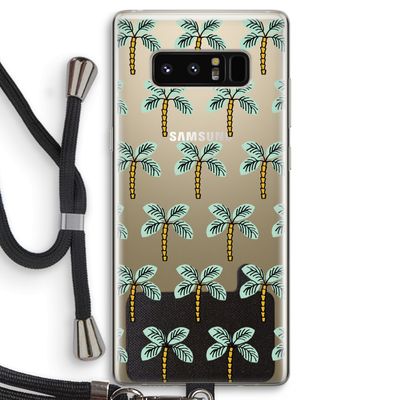 Paradise: Samsung Galaxy Note 8 Transparant Hoesje met koord