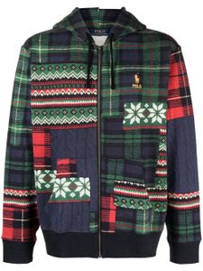 Polo Ralph Lauren veste patchwork à capuche - Vert