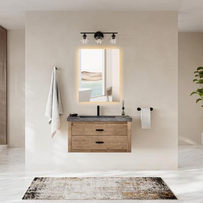Badkamerspiegel met LED Verlichting en Verwarming 60x80cm - Afimera Prisma - Randloos - Wandspiegel Rechthoek - Touch Bediening - Dimbaar - Aanpasbare Lichtkleur