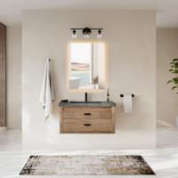 Badkamerspiegel met LED Verlichting en Verwarming 60x80cm - Afimera Prisma - Randloos - Wandspiegel Rechthoek - Touch Bediening - Dimbaar - Aanpasbare Lichtkleur