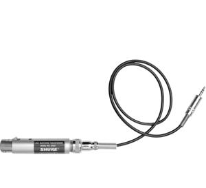 Shure A96F matching transformator XLR - 3.5mm jack