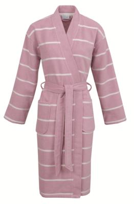 Carl Ross Carl Ross Unisex Badjas Kimono 33110 Rose Quartz/Offwhite S