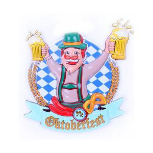 Oktoberfest 3D muur/wand decoratie Hans - Dia 44 cm - Bierfeest feestartikelen - Decoratieborden