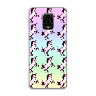 Musketon Unicorn: Xiaomi Redmi Note 9 Pro Transparant Hoesje