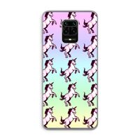 Musketon Unicorn: Xiaomi Redmi Note 9 Pro Transparant Hoesje