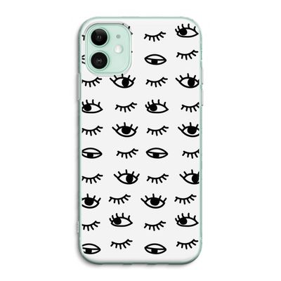 Eye pattern #2: iPhone 11 Transparant Hoesje