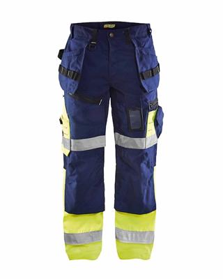 Blåkläder Werkbroek High-Vis X1500 15081860 | Marine/High-Vis Geel | Maat 44 - 7330509387177