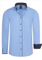 Rusty Neal - heren overhemd blauw - 11027 - thumbnail