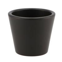 DK Design bloempot/plantenpot - Vinci - zwart mat - voor kamerplant - D10 x H12 cm - Plantenpotten - thumbnail