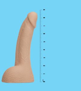 Fleshlight Brent Corrigan Realistische dildo Anale seks, Vaginale seks Vanillekleur Silicone 222,2 mm 4,2 cm