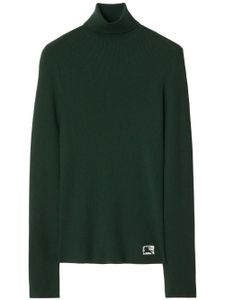 Burberry pull en laine mélangée à logo EKD - Vert