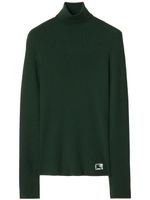 Burberry pull en laine mélangée à logo EKD - Vert