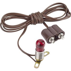 Kahlert Licht 60602 Verlichting Gloeilamp Met metalen brug Rood E5.5 3.5 V