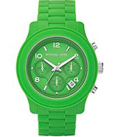 Horlogeband (Band + Kastcombinatie) Michael Kors MK5422 Staal/Silicoon Groen 20mm - thumbnail