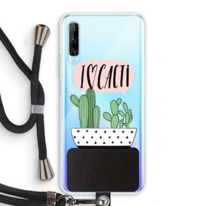 I love cacti: Huawei P Smart Pro Transparant Hoesje met koord