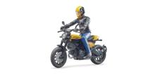 Bruder Bworld scrambler ducati met speelfiguur