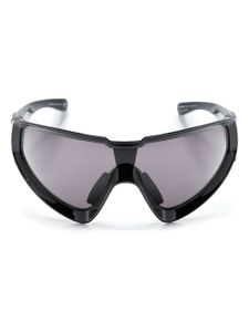 Moncler + Rick Owens lunettes de soleil Wrapid à monture couvrante - Noir