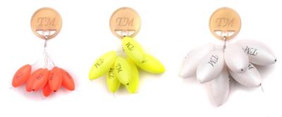 Spro Troutmaster Rugby Pilot Floats 6st. Yellow 12x26 mm