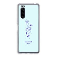 Bloom with grace: Sony Xperia 5 Transparant Hoesje
