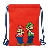 Rugtas met Koordjes Super Mario Mamma mia Rood Marineblauw 26 x 34 x 1 cm