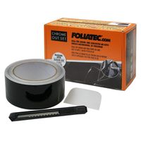 Foliatec 'Chrome Out' set Zwart Glanzend - Folie strip 5cm x 15m FT34140