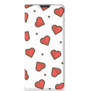 Motorola Moto G51 5G Hoesje met Magneet Hearts