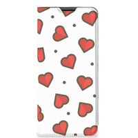 Motorola Moto G51 5G Hoesje met Magneet Hearts - thumbnail